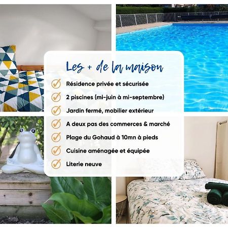 Charmante Maison De Vacances, 4P, Piscines, Proche Gohaud Saint-Michel-Chef-Chef Exteriör bild